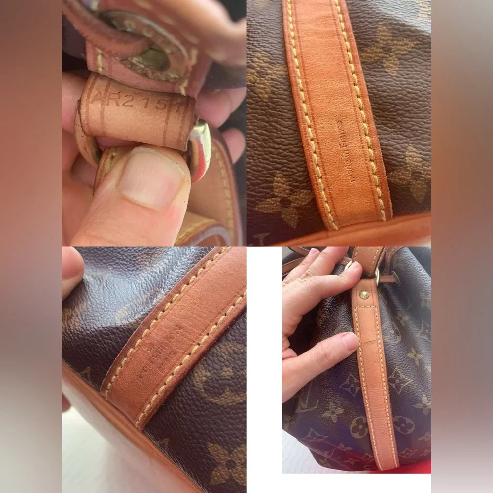 Louis Vuitton Petit Noé Monogram Bucket Bag Made in‎ France 2015